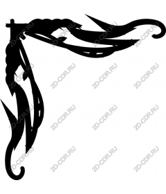 Intricate black stroke