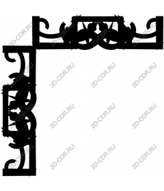  Elegant decorative corner frame