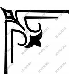 Exquisite corner flourish