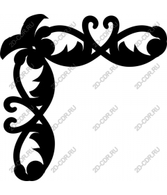  Elegant decorative corner frame