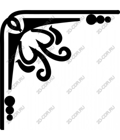  Elegant corner flourish