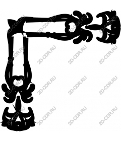  Elegant corner flourish