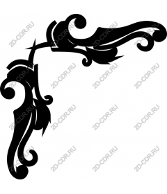  Elegant decorative corner frame