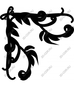  Elegant floral corner frame