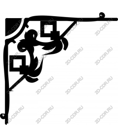  Elegant decoration of the angle