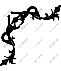  Elegant decorative floral corner
