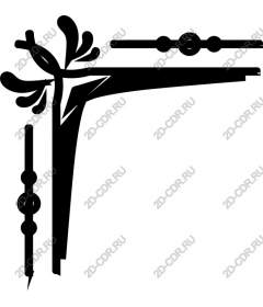  Elegant decorative corner decorative element