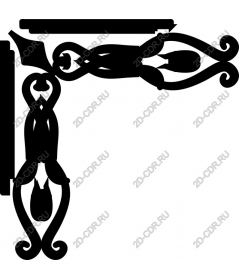  Decorated corner bracket