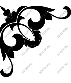  Elegant black floral corner