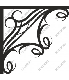  Elegant corner ornament
