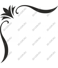  Elegant floral corner accent