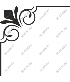  Elegant corner floral pattern