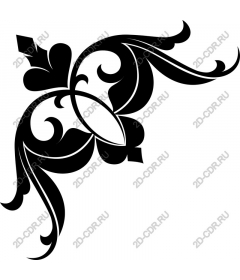  Elegant floral ornament