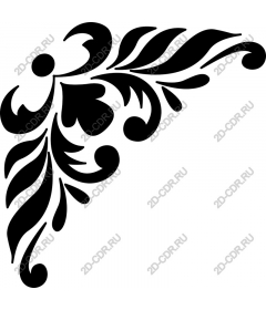  Elegant black floral corner