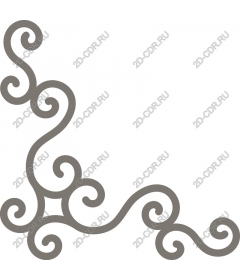  Elegant twisted corner ornament