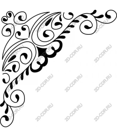 Угловой декоративный Flourish