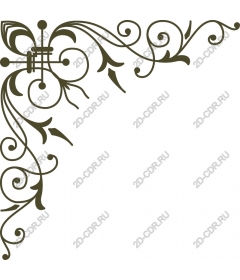  Elegant corner flourish