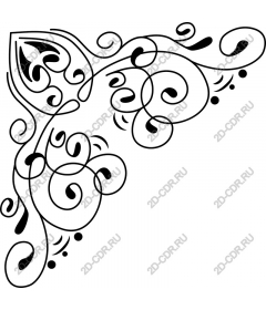  Elegant corner flourish