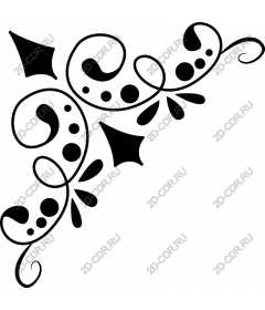  Elegant corner flourish