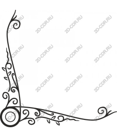  Elegant decorative Swirl corner