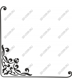  Elegant floral corner clipart