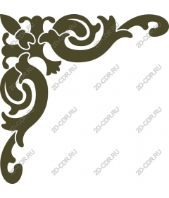  Elegant decoration of the angle