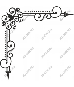  Elegant corner ornament