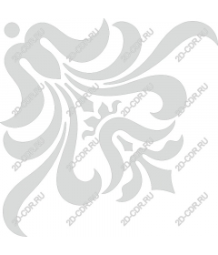  Elegant swirling floral pattern