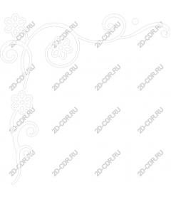  Elegant floral border