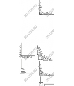  Elegant set to decorate the corners