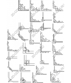  Collection of ornamental corners