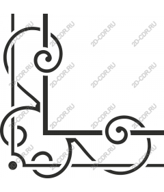 Decorative corner frame