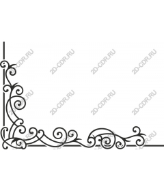 Vintage floral frame