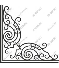  Elegant corner ornament