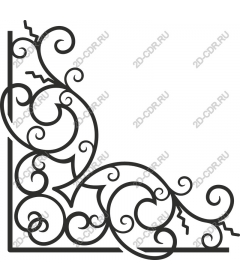  Elegant corner ornament