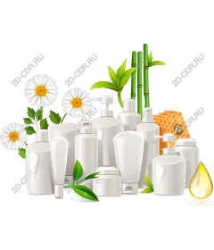  Elegant cosmetic bottles with natural elements