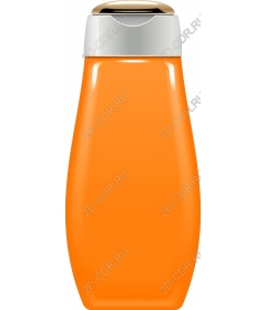 Shampoo bottle bright orange color