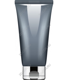  Grey cosmetic tube