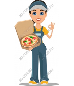 Funny pizza delivery