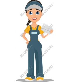 Funny postal worker