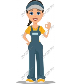 Cheerful worker
