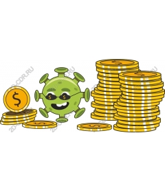 Playful virus and coin