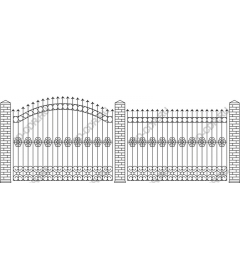  Elegant decorative gate
