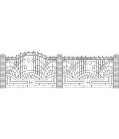  Elegant wrought iron gates