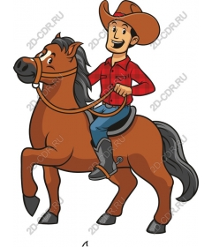  Cowboy on a horse
