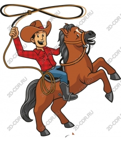  Cowboy on horseback