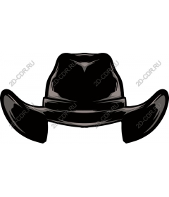  Black cowboy hat