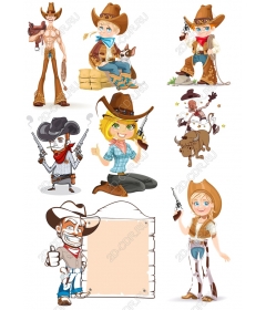 A set of "adventures of a cowboy"