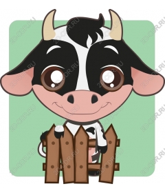  Cute cartoon cow