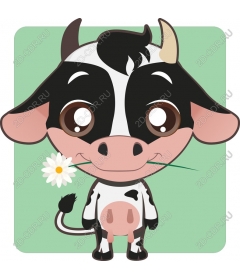  Cute cow character